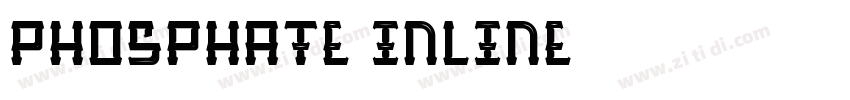 Phosphate Inline字体转换